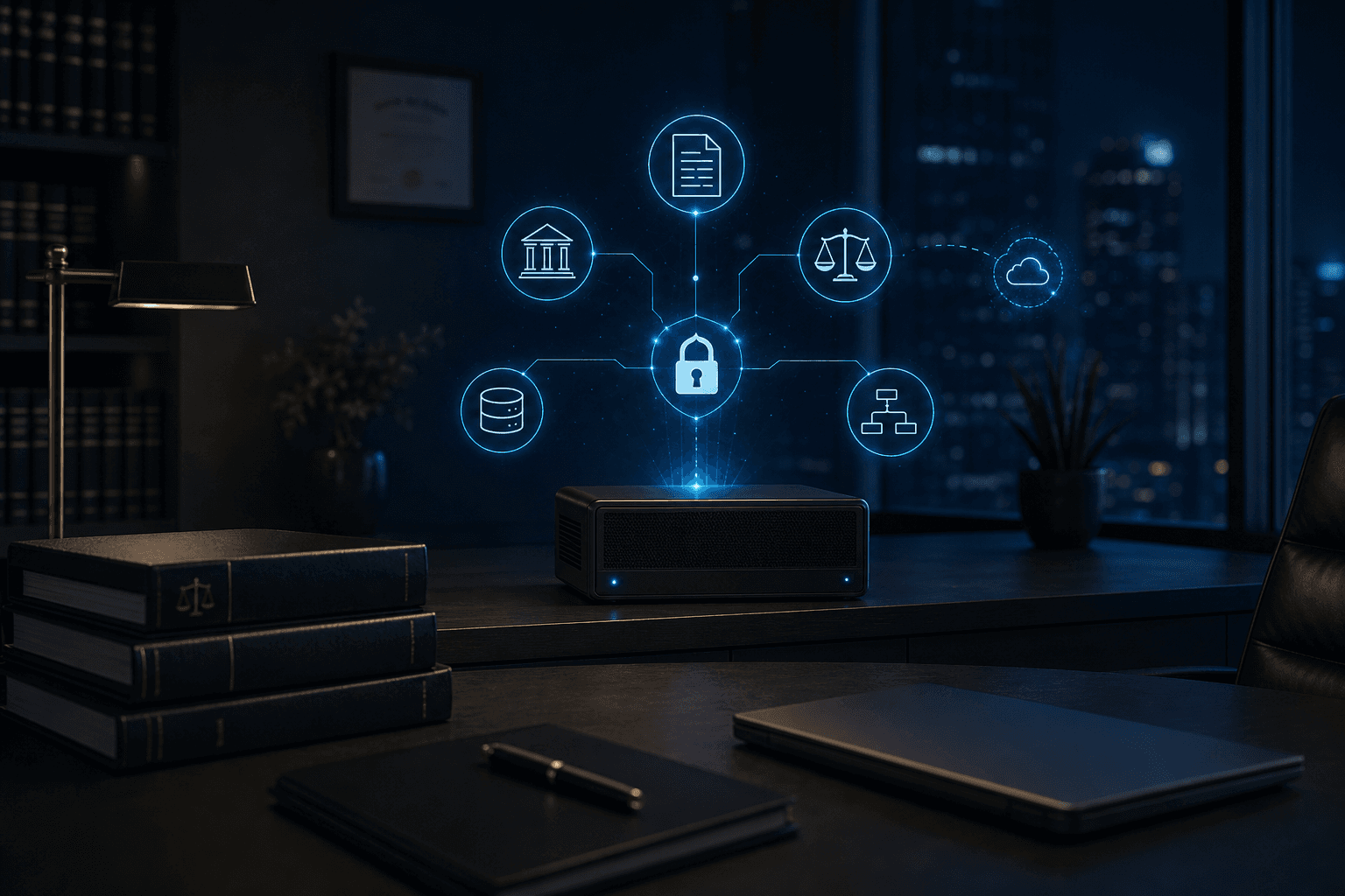 Private AI appliance in a law firm office